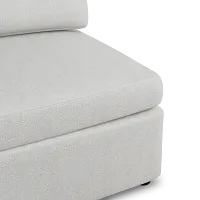 Destin Sutton Gray Fabric Armless Chair