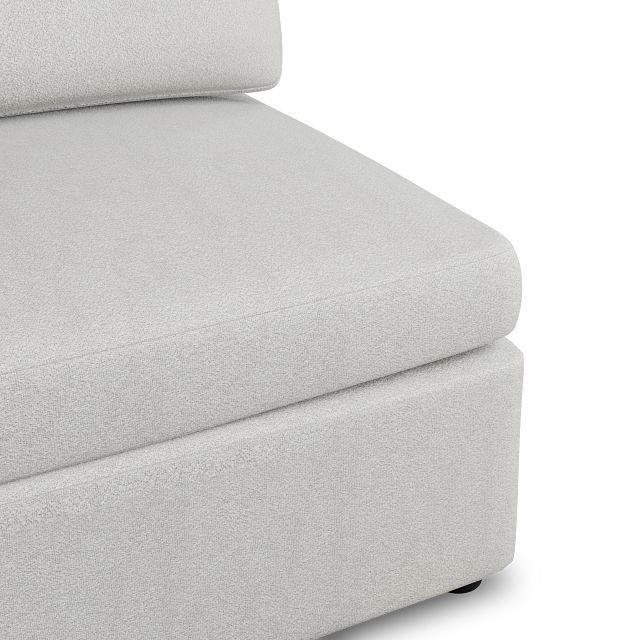 Destin Sutton Gray Fabric Armless Chair