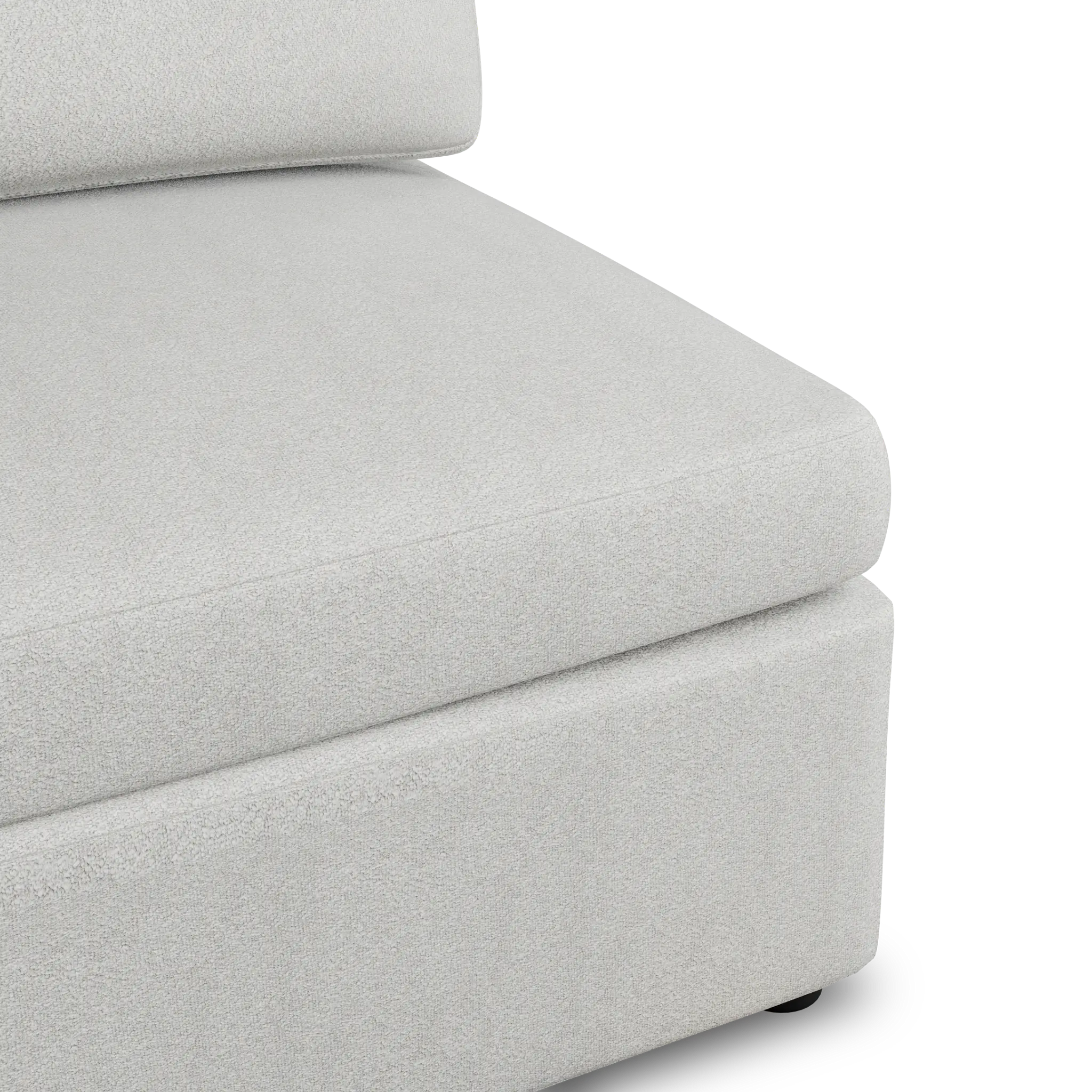 Destin Sutton Gray Fabric Armless Chair Destin Sutton Gray Fabric Armless Chair