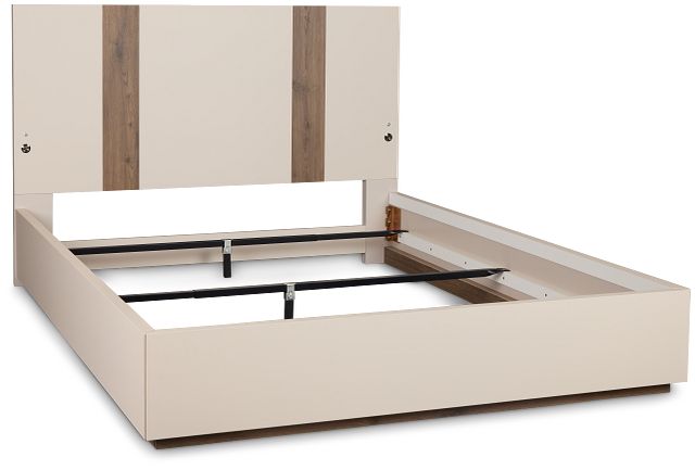 Brasilia Light Beige Platform Bed