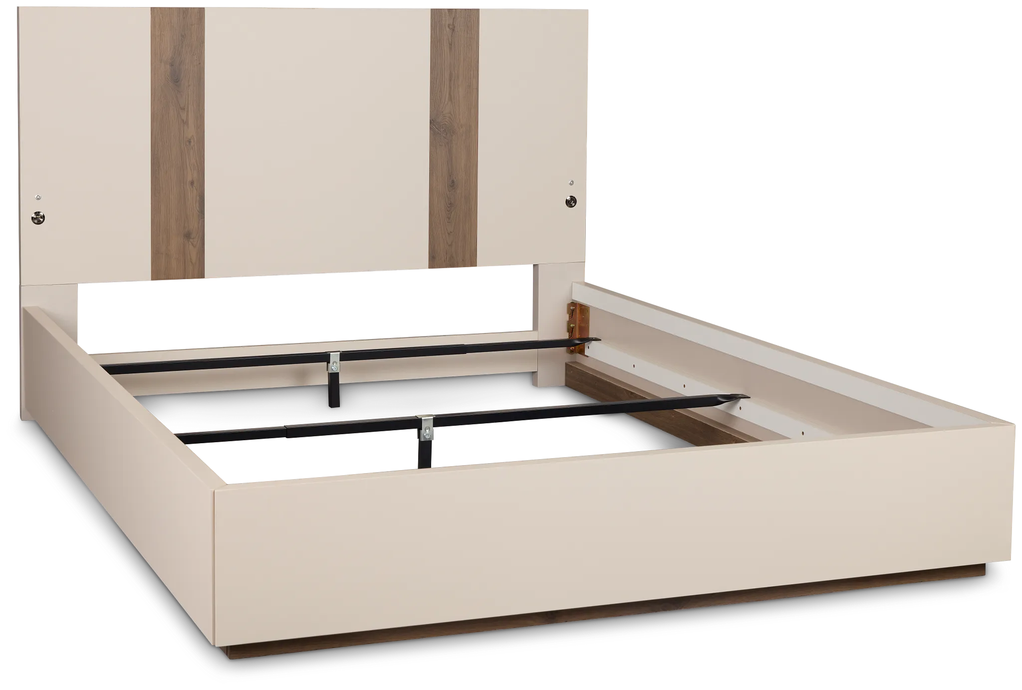 Brasilia Light Beige Platform Bed