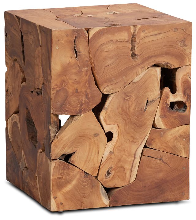 Haven Mid Tone Teak Square End Table