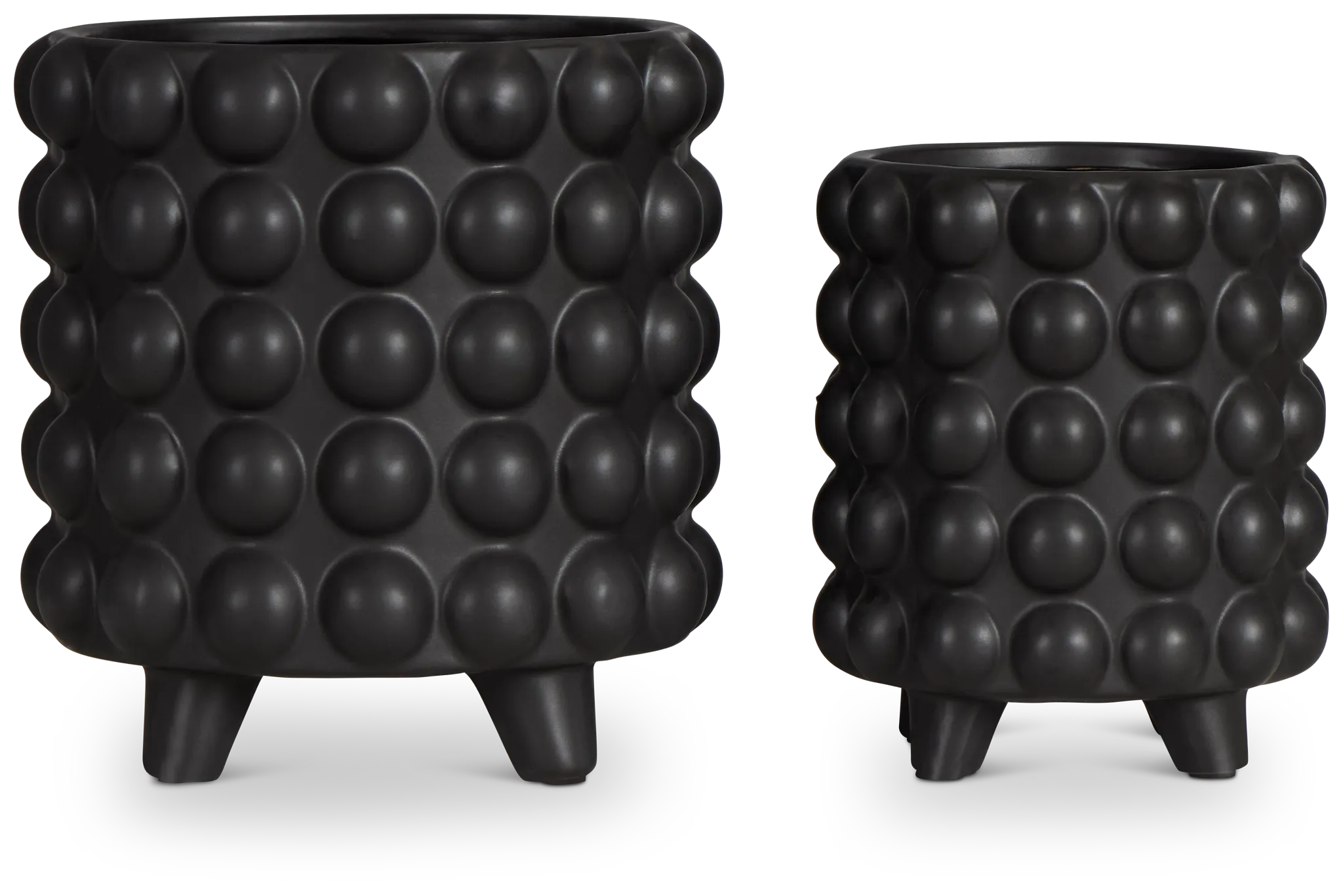 Cappi Black Set Of 2 Planter