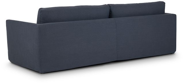 Willow 102" Navy Fabric Sofa