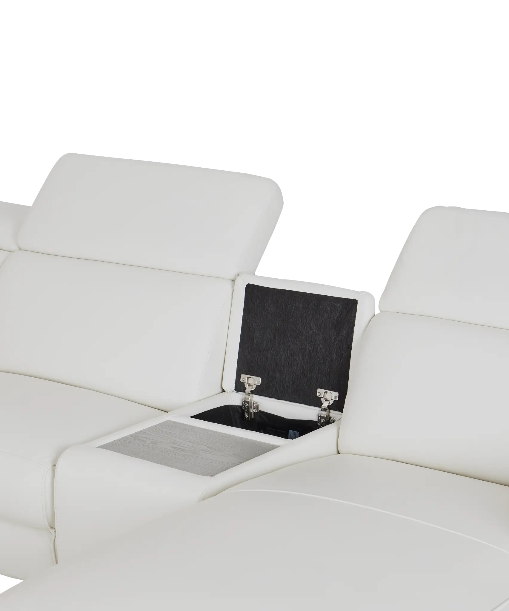 Atlas White Lthr/vinyl Medium Power Reclining Right Chaise Sectional Atlas White Lthr/vinyl Medium Power Reclining Right Chaise Sectional