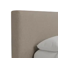 Grayton Elite Brown 44" Upholstered Platform Bed