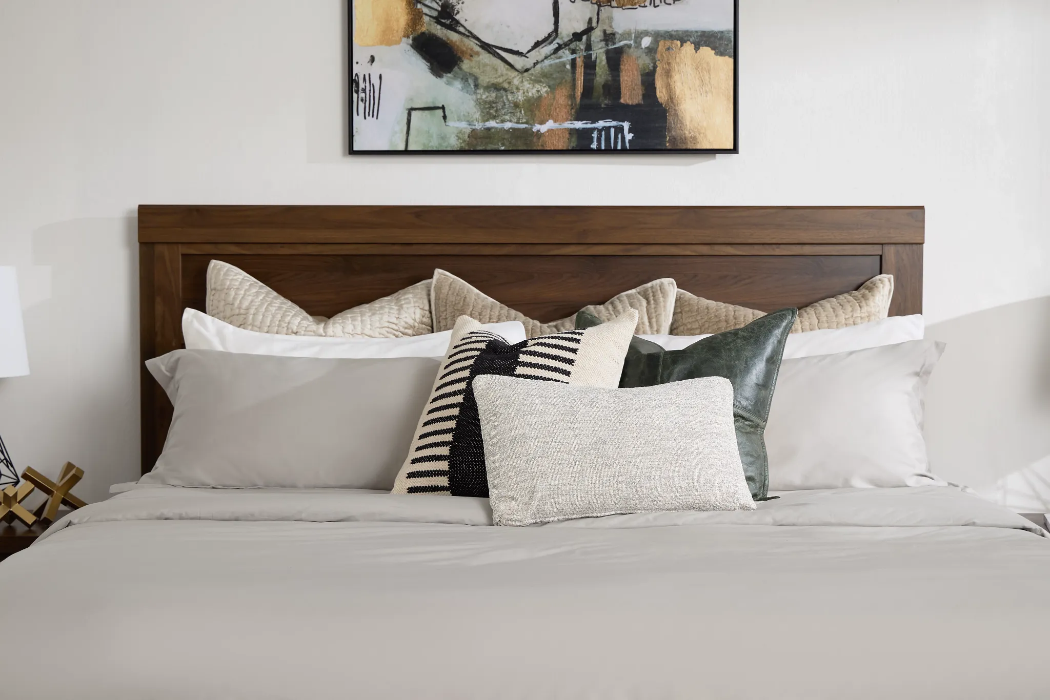 Baxter Gray Lumbar Accent Pillow