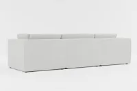 Destin Delray Pewter Fabric 4-piece Modular Sectional