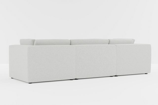 Destin Delray Pewter Fabric 4-piece Modular Sectional