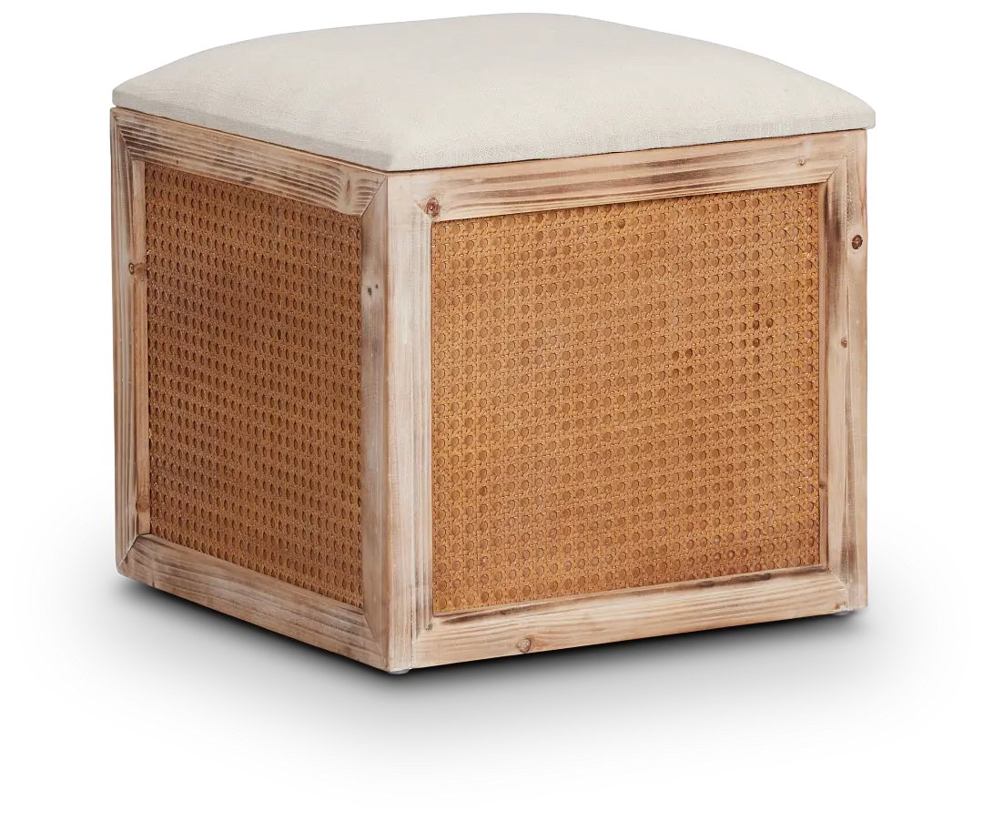 Lenn Light Tone Woven Accent Stool Lenn Light Tone Woven Accent Stool