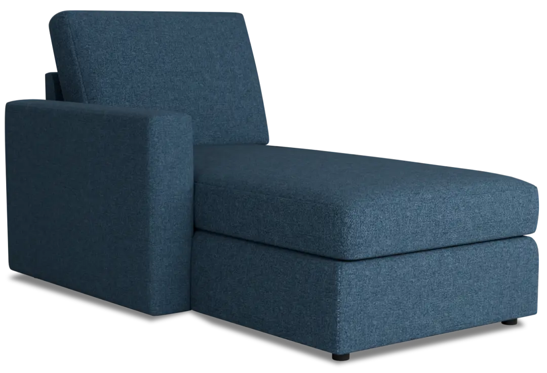 Citymod Blue Fabric Left Chaise Citymod Blue Fabric Left Chaise