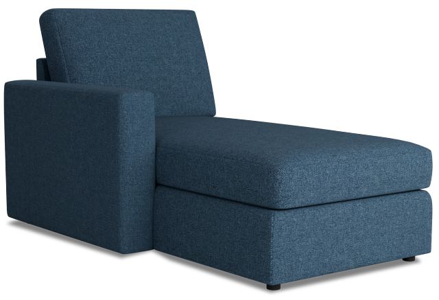 Citymod Blue Fabric Left Chaise
