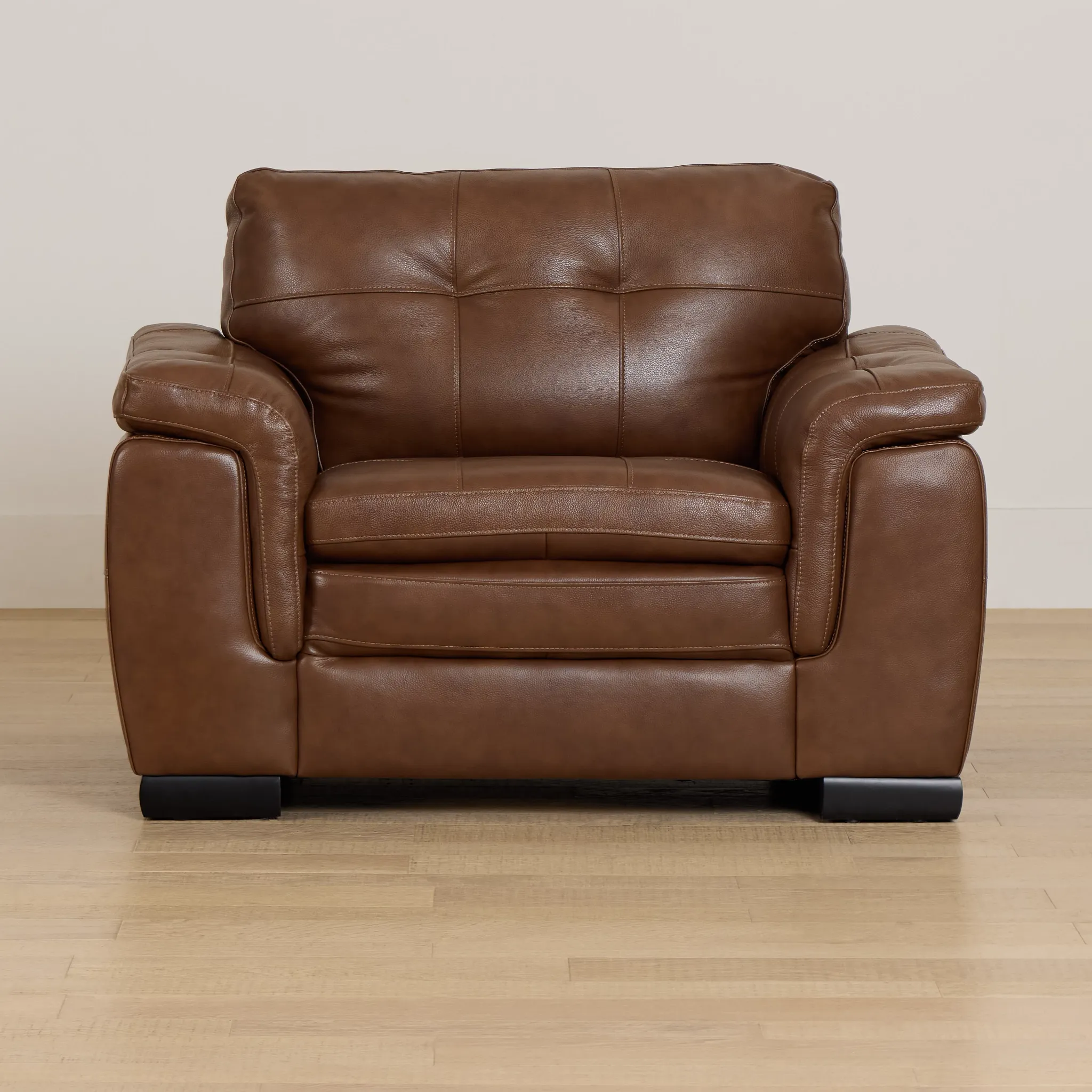 Braden Medium Brown Leather Chair