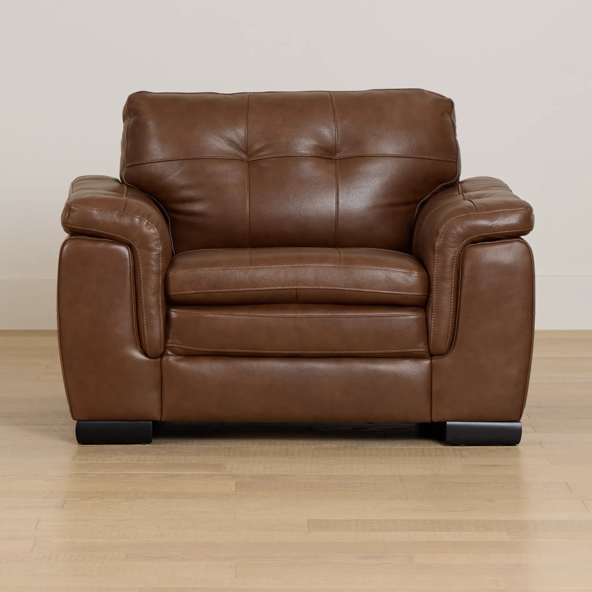 Braden Medium Brown Leather Chair Braden Medium Brown Leather Chair