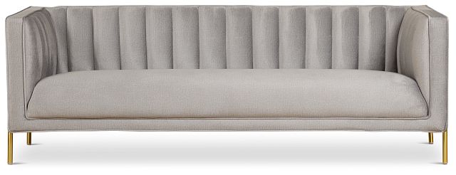 Bella Gray Velvet Sofa