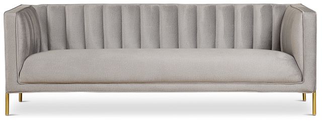 Bella Gray Velvet Sofa