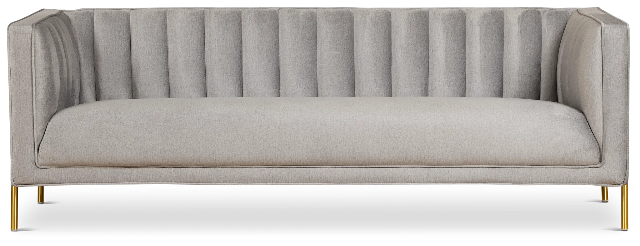 Bella Gray Velvet Sofa