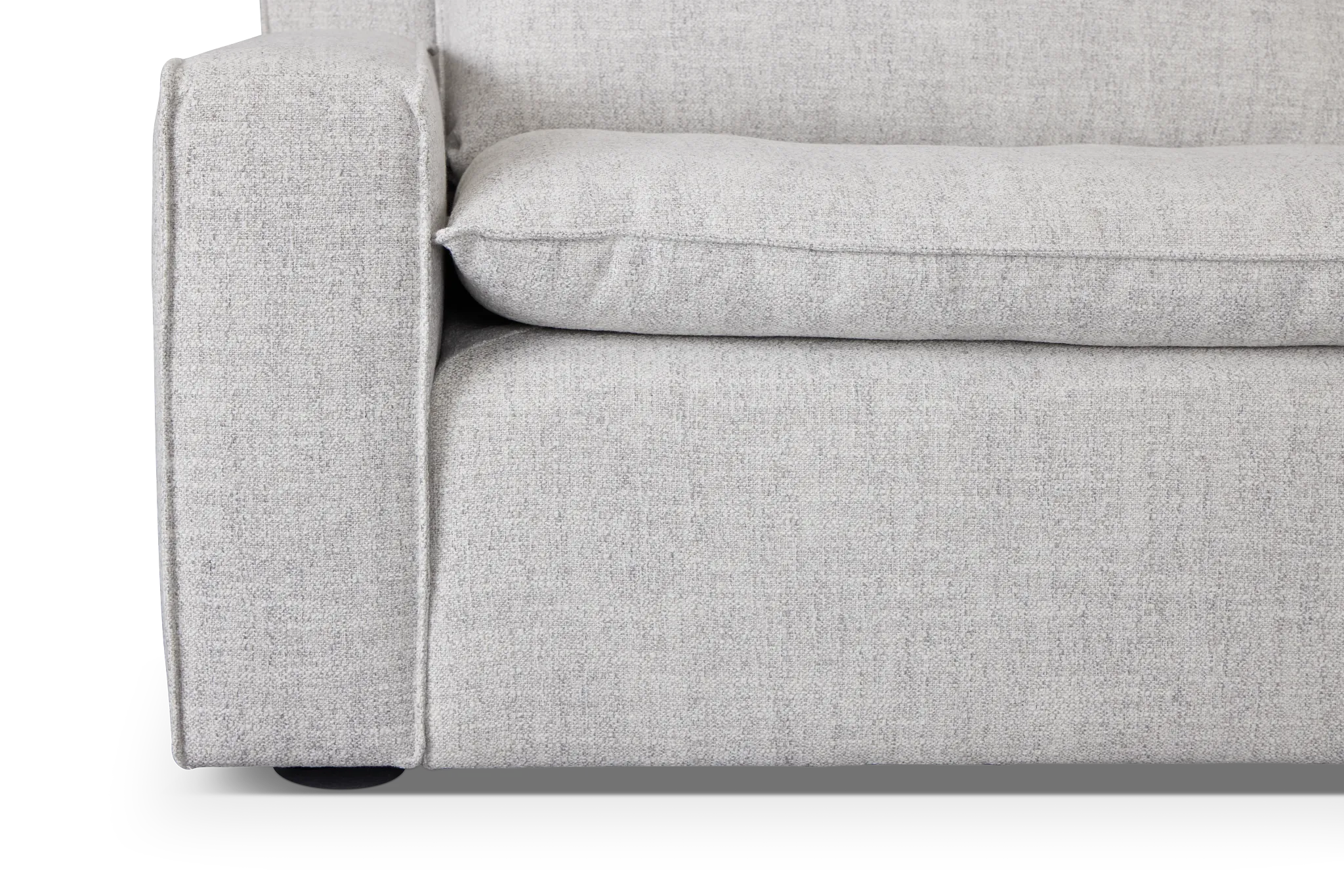 Aurora Light Gray Micro Medium Two-arm Sectional