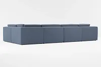 Destin Maguire Blue Fabric 8-piece Pit Sectional