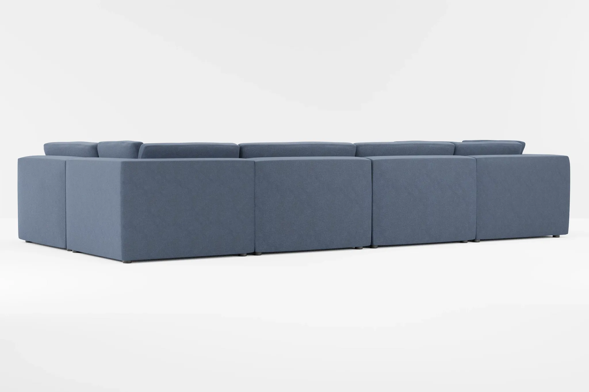 Destin Maguire Blue Fabric 8-piece Pit Sectional