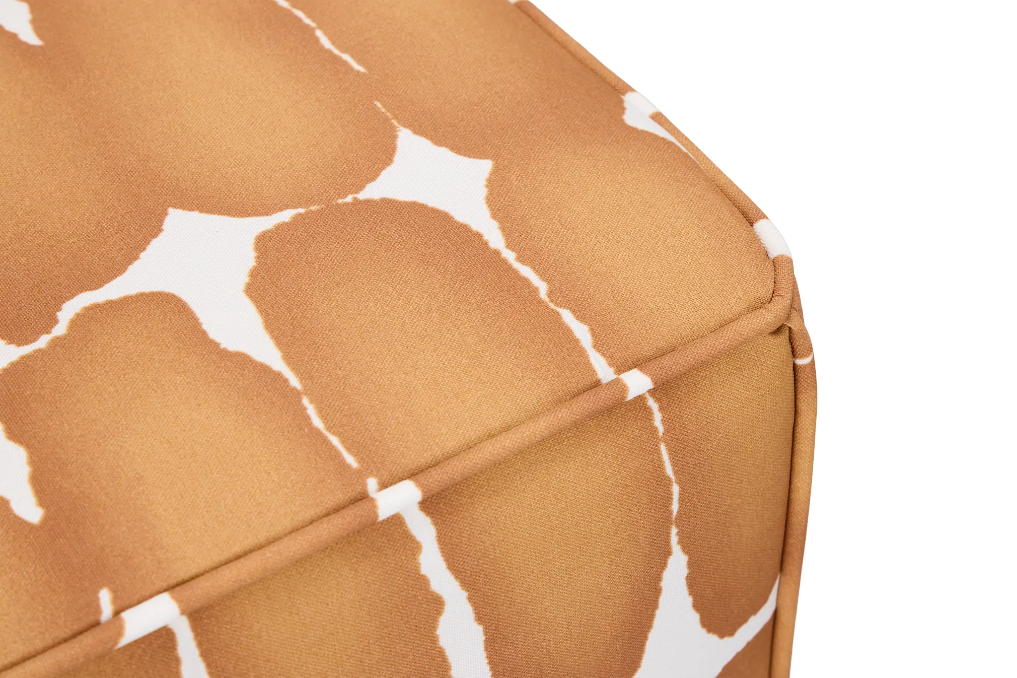 Shiba Dot Light Brown Fabric Accent Pouf Shiba Dot Light Brown Fabric Accent Pouf