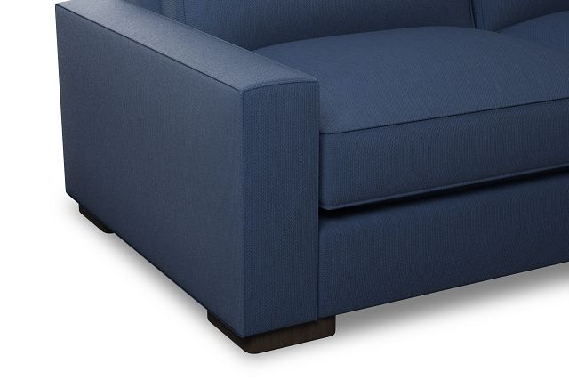 Edgewater Revenue Dark Blue 84" Sofa W/ 2 Cushions