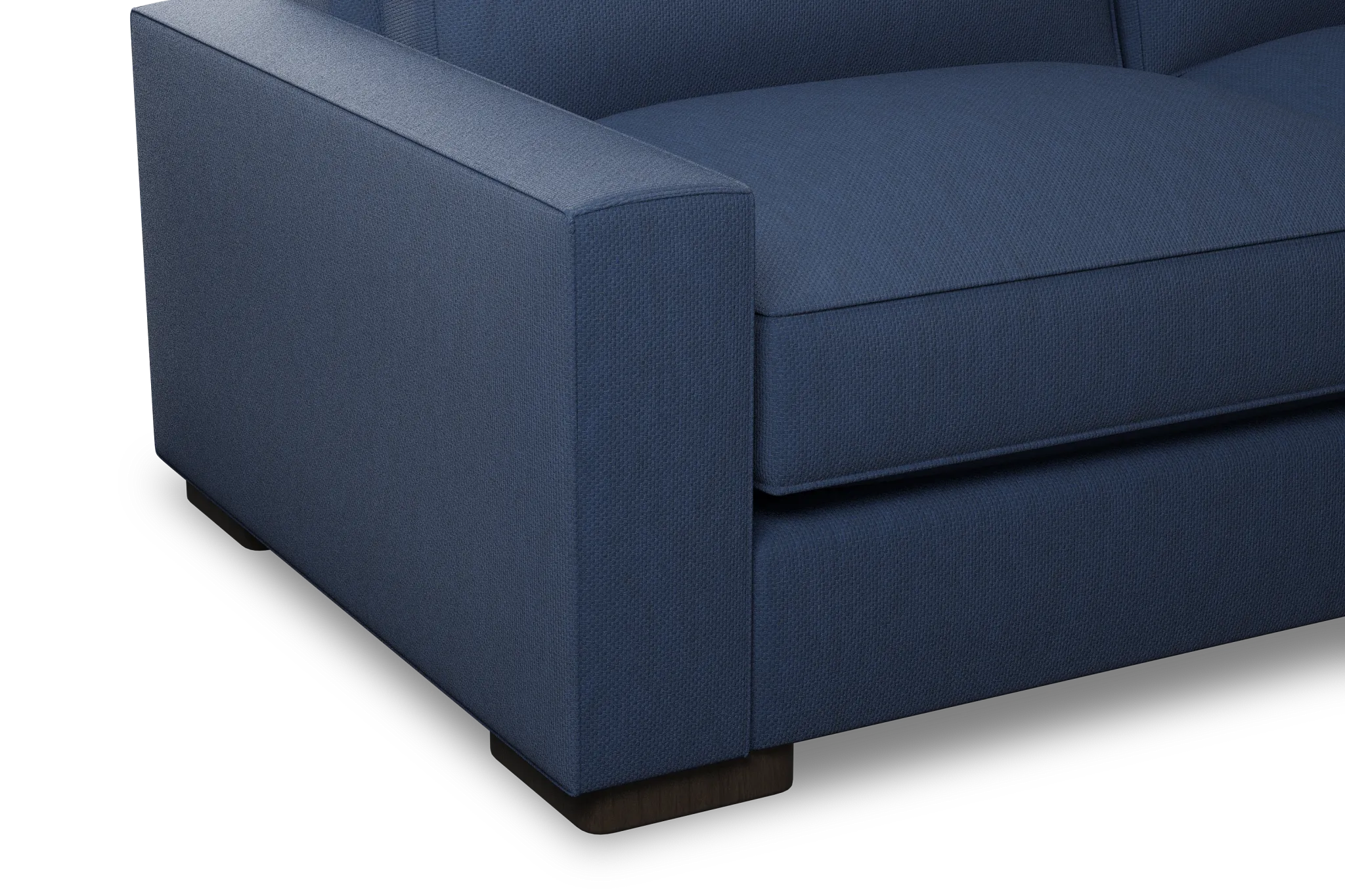 Edgewater Revenue Dark Blue 84" Sofa W/ 2 Cushions