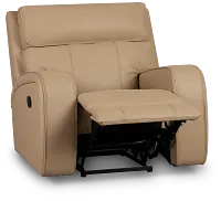 Rhett Taupe Micro Recliner