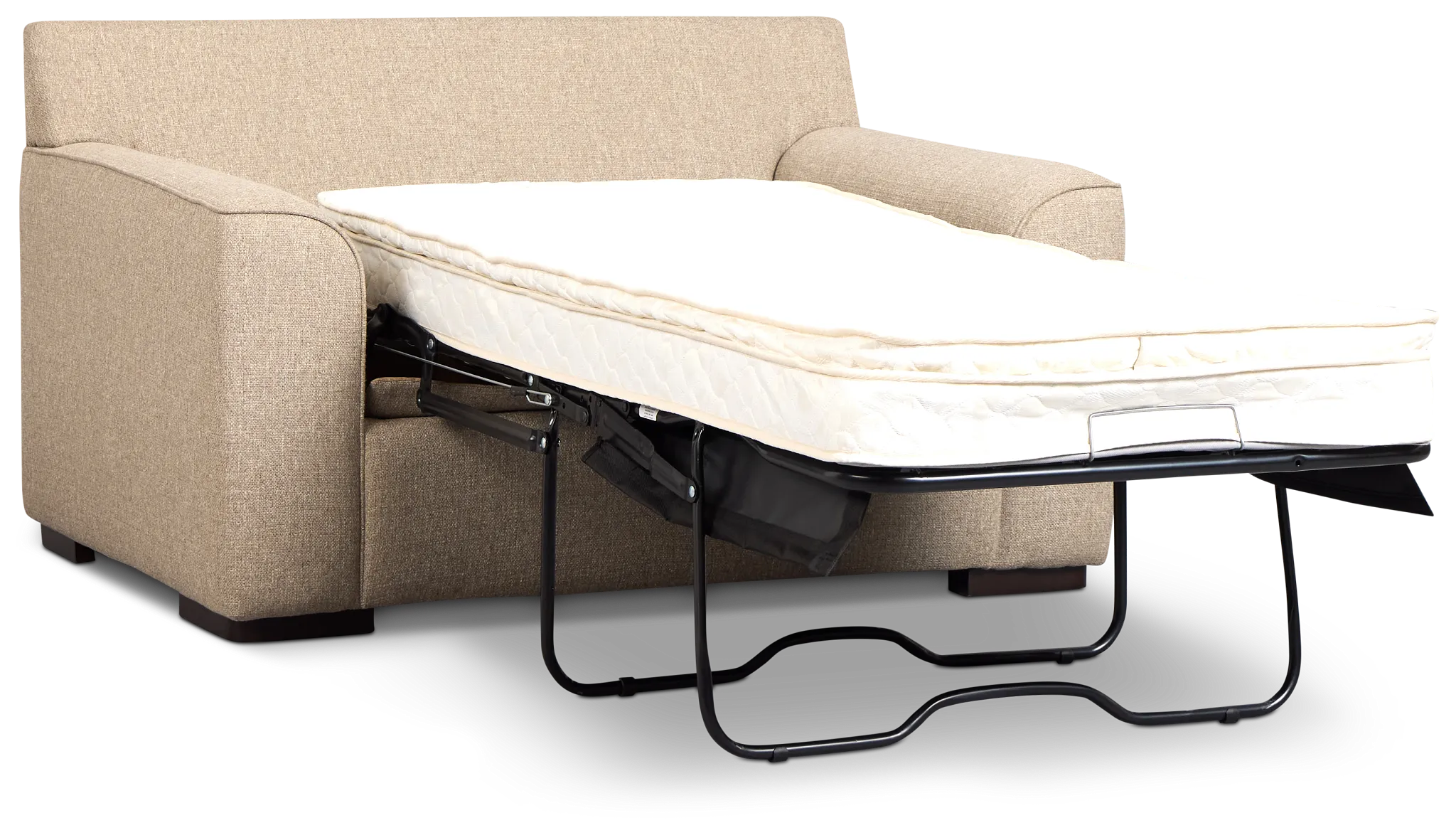 Sinclair Brown Fabric Innerspring Sleeper