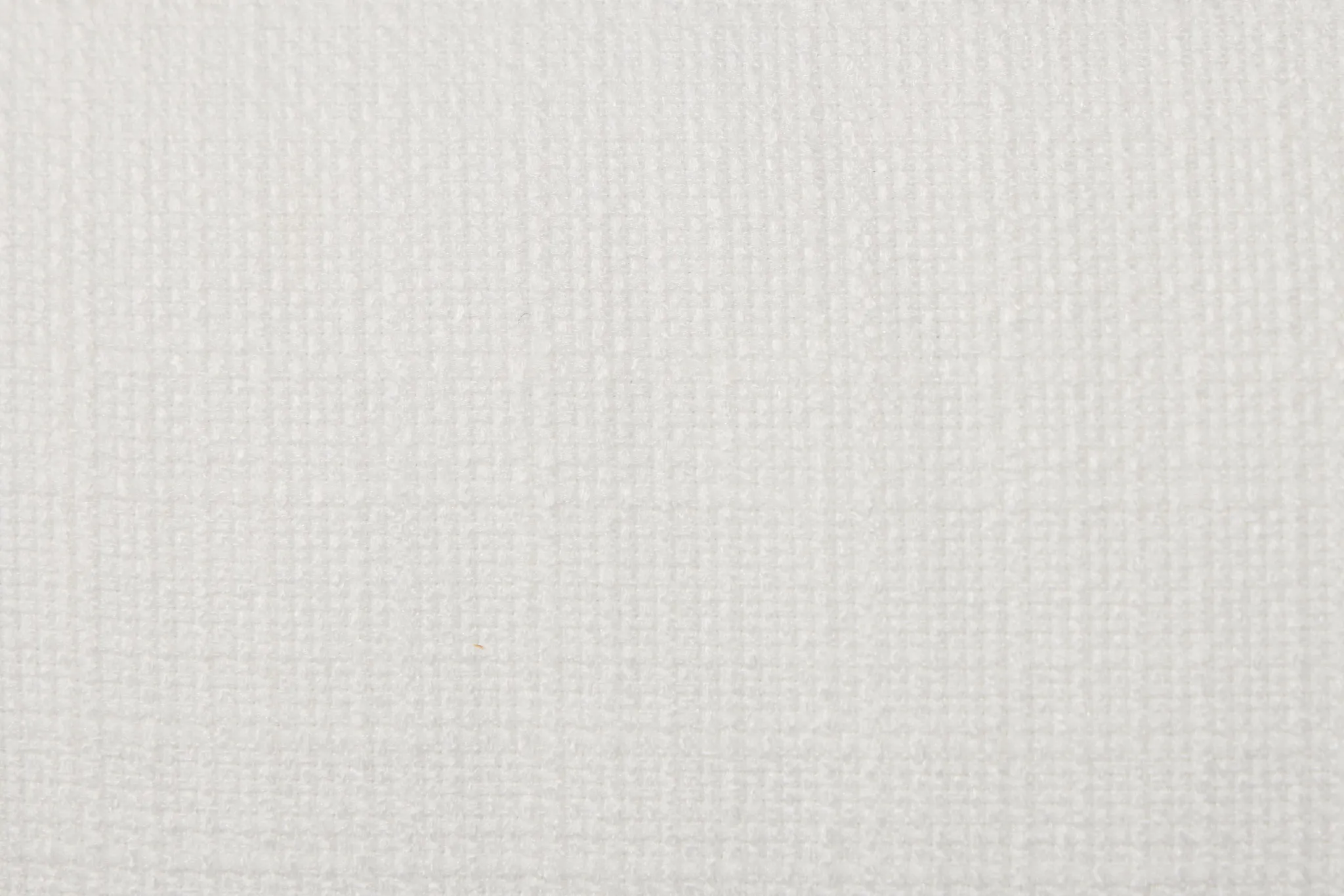 Marren White Fabric Ottoman