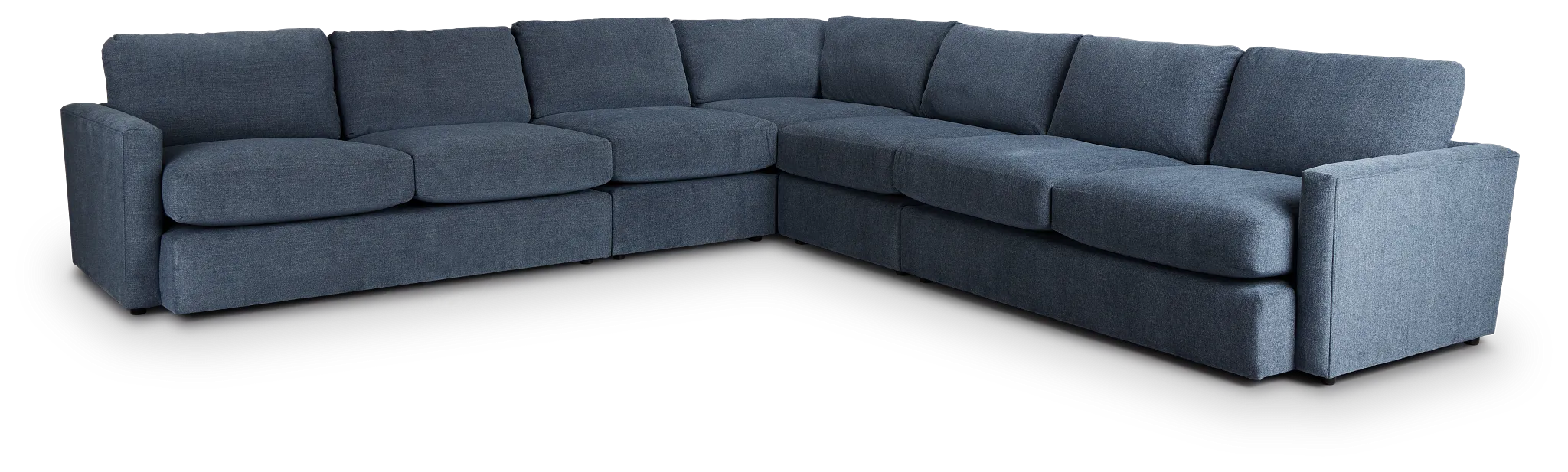 Noah Blue Fabric Large Two-arm Sectional