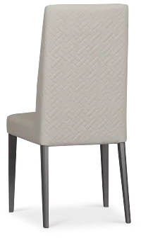 Oslo Light Gray Upholstered Side Chair