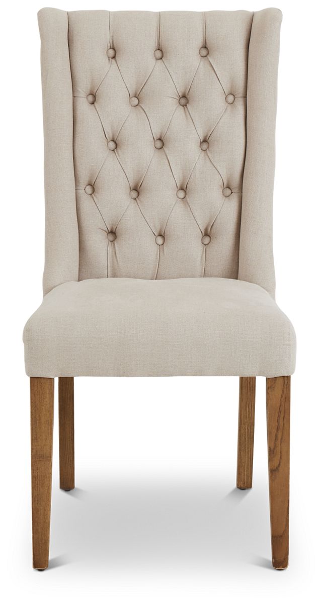Camilla Beige Upholstered Side Chair (3)