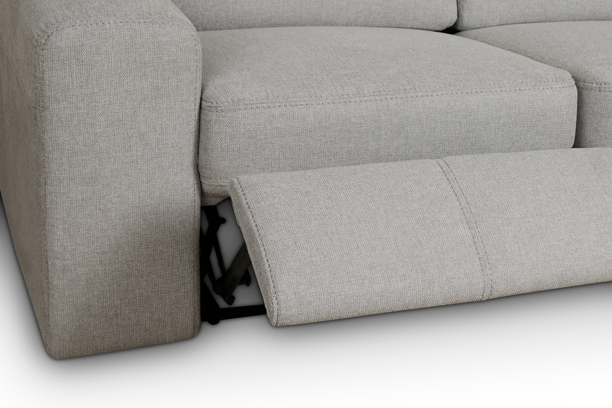 Callum Light Gray Fabric Power Reclining Sofa Callum Light Gray Fabric Power Reclining Sofa