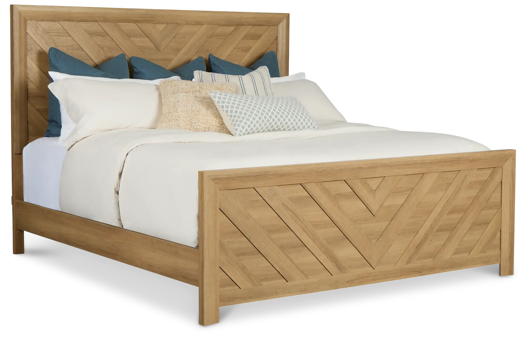 Delray Light Tone Panel Bed Delray Light Tone Panel Bed