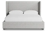 Captiva Natural Beauty Gray 48" Upholstered Shelter Bed