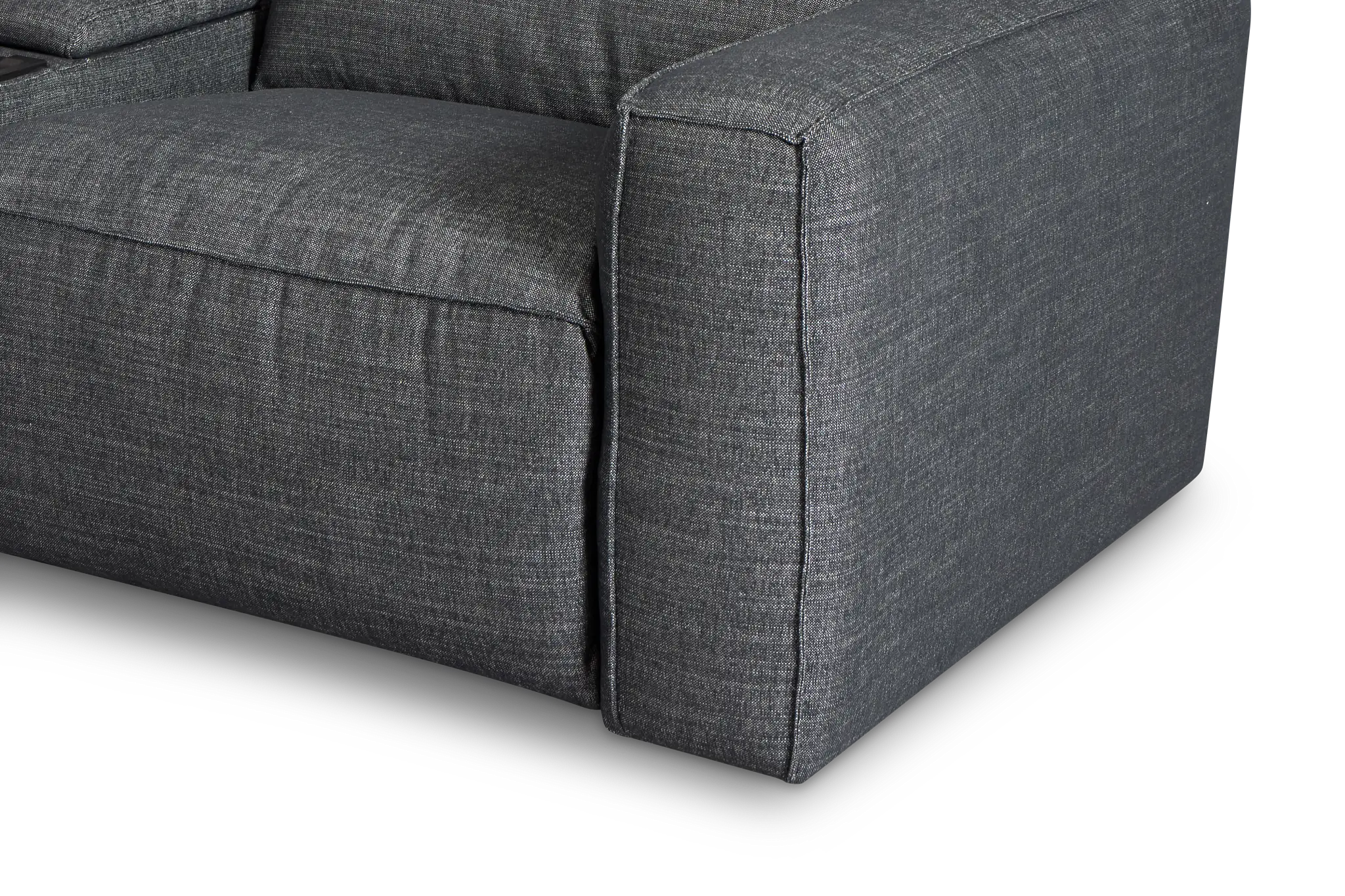 Ryland Dark Gray Fabric Large Triple Power Reclining Two-arm Sectional Ryland Dark Gray Fabric Large Triple Power Reclining Two-arm Sectional