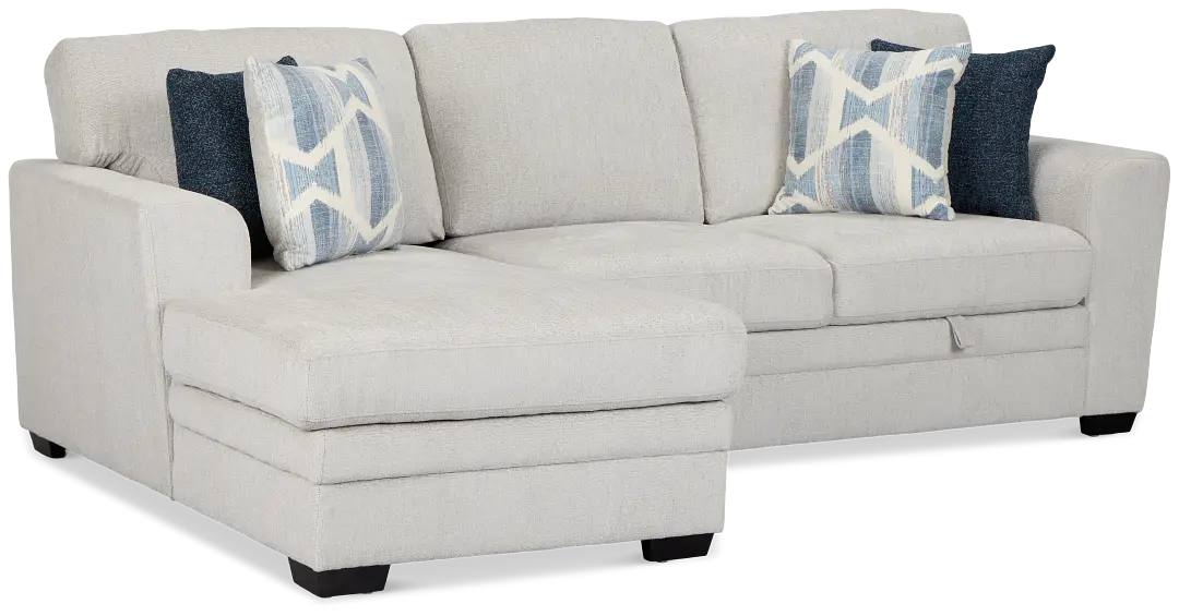 Everly Gray Fabric Left Chaise Storage Sectional Everly Gray Fabric Left Chaise Storage Sectional