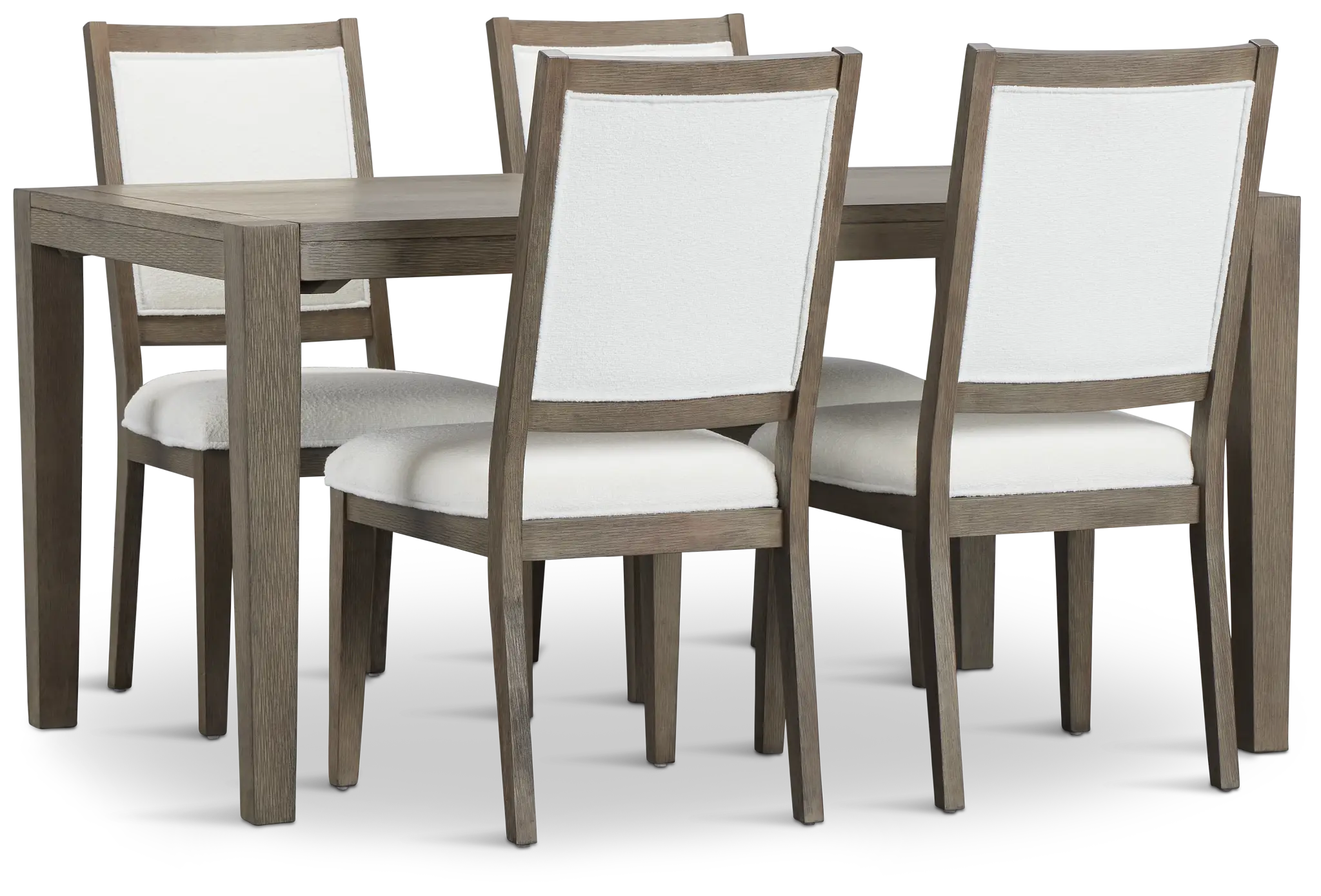 Alden Gray Rect Table & 4 Chairs Alden Gray Rect Table & 4 Chairs