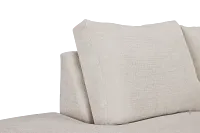 Maxie Light Beige Micro Small Left Bumper Sectional