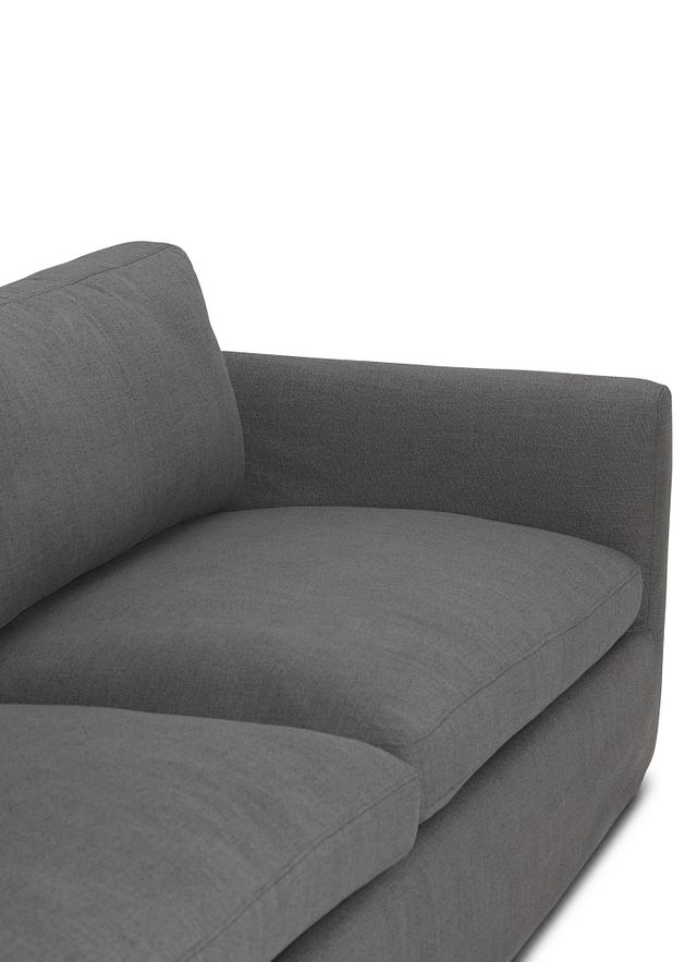 Willow 102" Gray Fabric Sofa