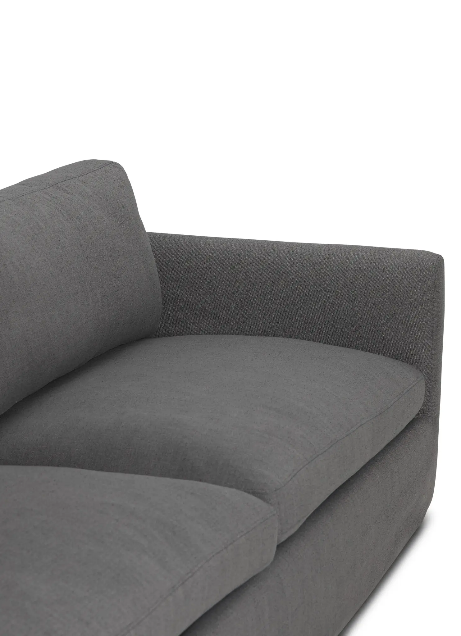 Willow 102" Gray Fabric Sofa Willow 102" Gray Fabric Sofa