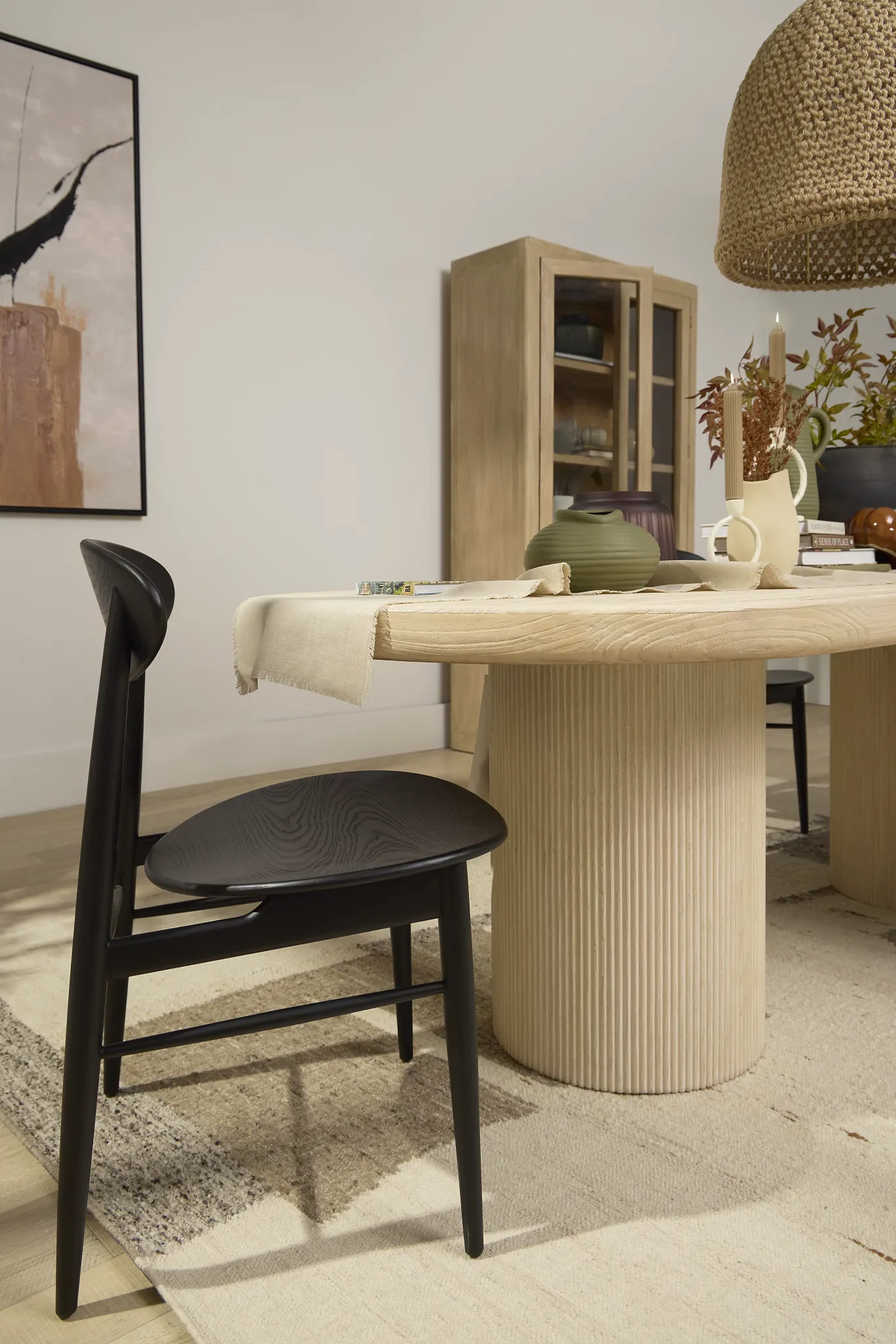 Brisbane Black Wood Side Chair