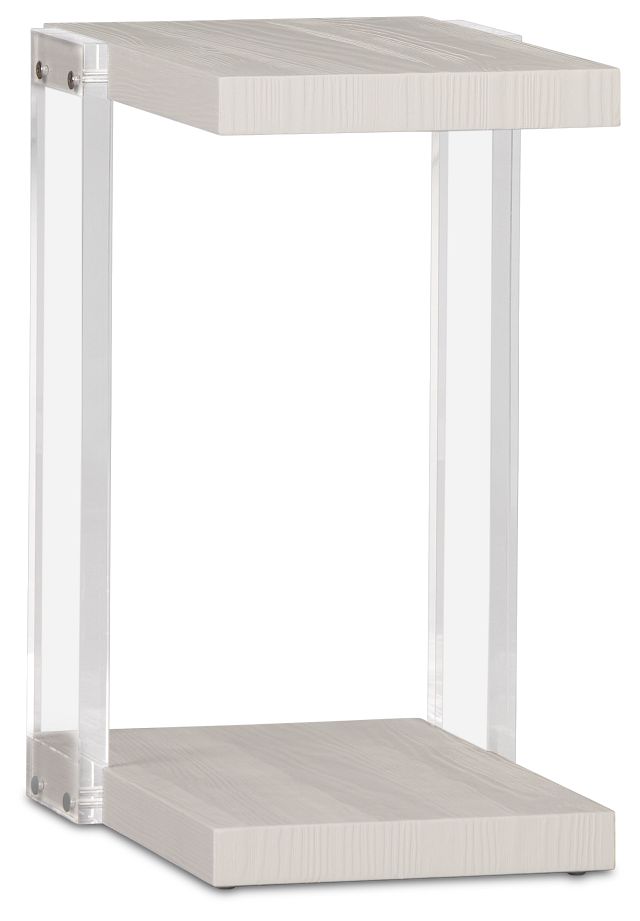 Gables White Rect Accent Table