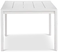 Linear White 70" Rectangular Table