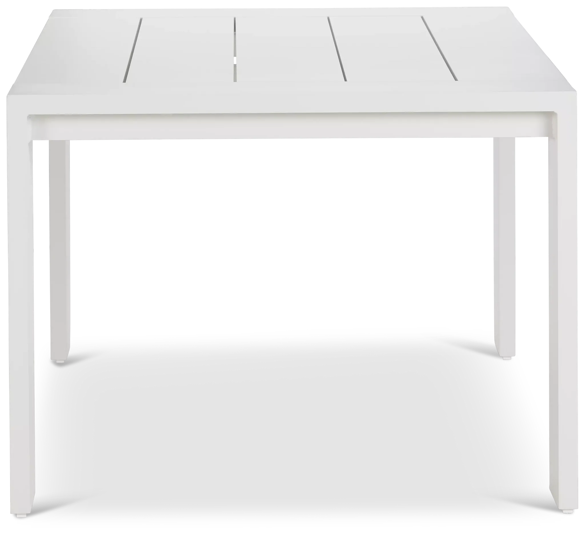 Linear White 70" Rectangular Table