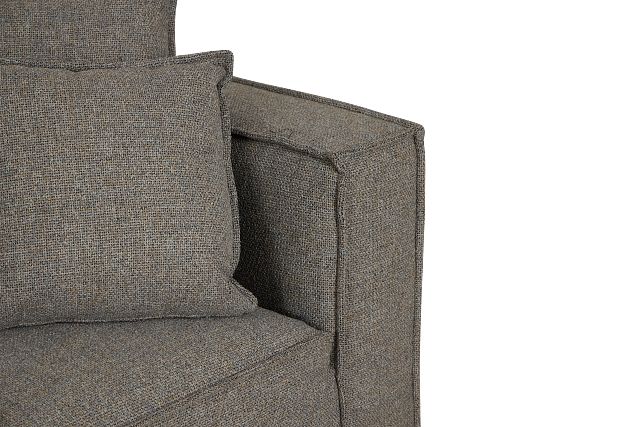 Tatum Gray Fabric 3 Piece Modular Sofa