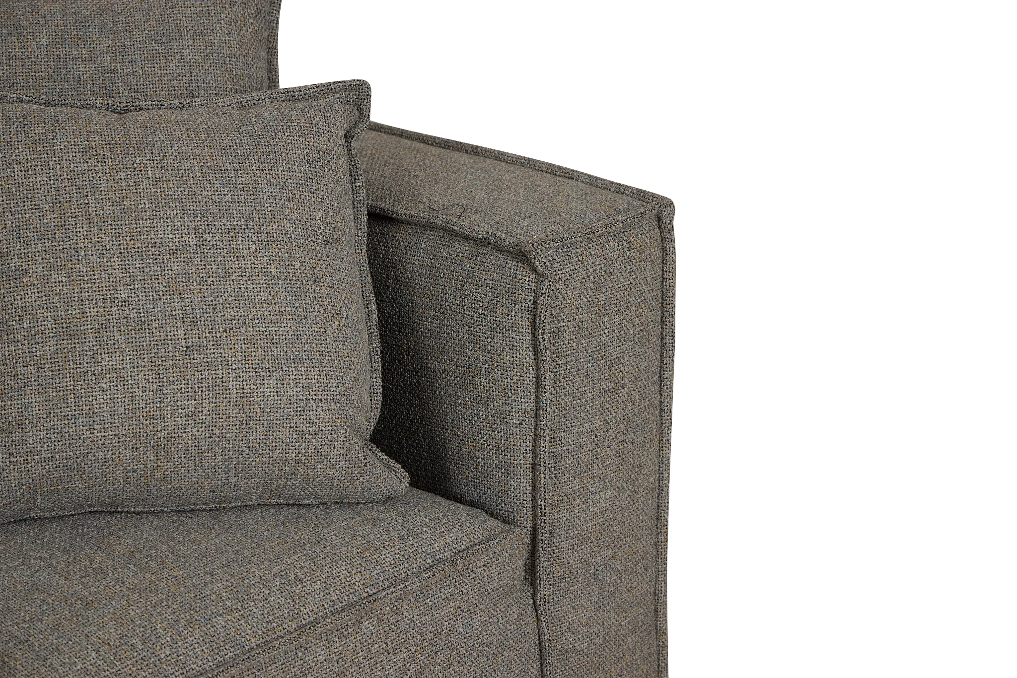 Tatum Gray Fabric 3-piece Modular Sofa