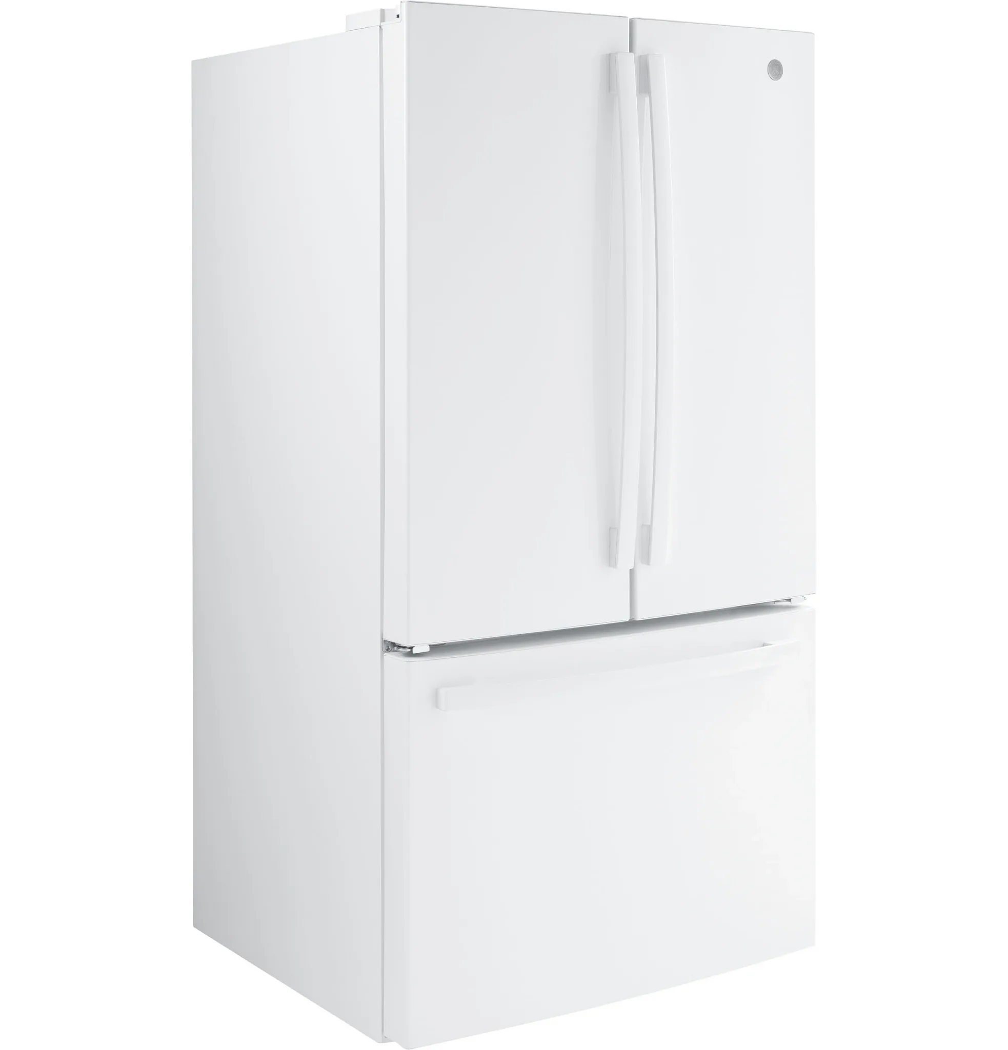 Ge 27 Series White Bottom Freezer Refrigerator
