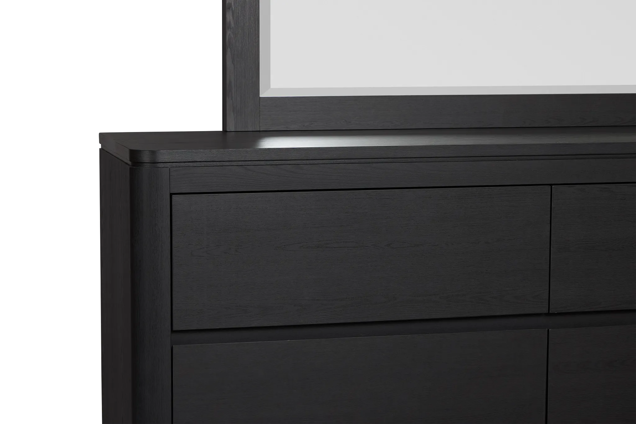 Emory Black Dresser & Mirror